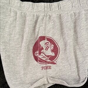 FLORIDA STATE! PINK Victoria's Secret Heather Gray Athletic Shorts